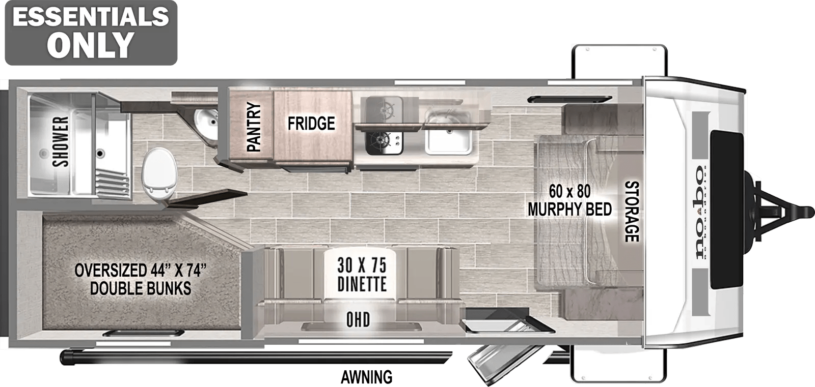 No Boundaries NB19.3 ESSENTIALS ONLY No Boundaries Forest River RV
